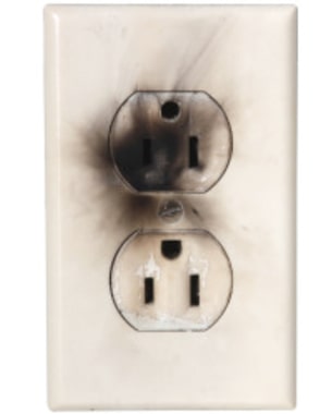 Burning Smell From Receptacle